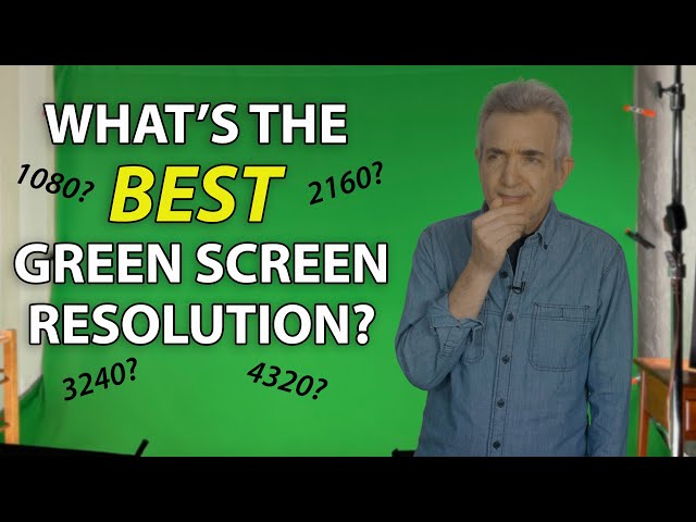 What's the best resolution for green screen videos shot in a small room?