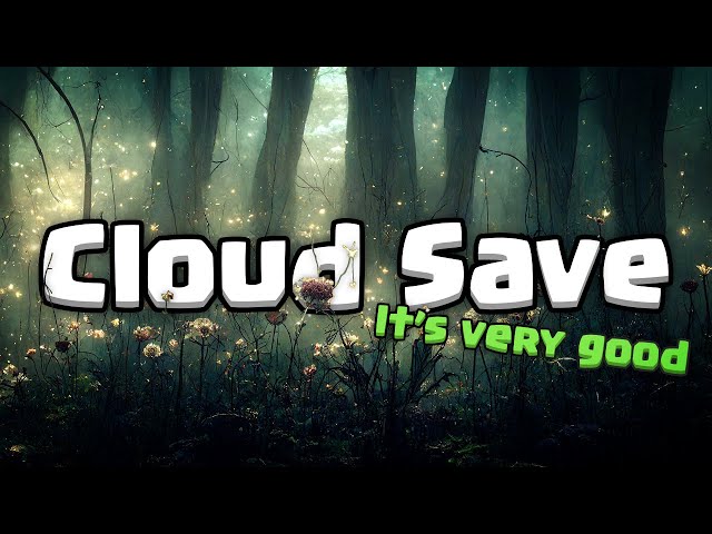 Cloud Save should be in EVERY game (full project source code)