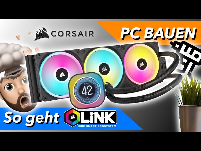 Alles über die neue CORSAIR H150i LCD & wie iCUE LINK funktioniert | Unboxing, Test, Review