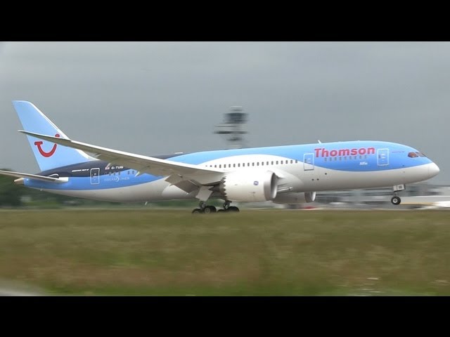 Thomson Dreamliner Boeing 787 landing at Hannover (HAJ/EDDV)