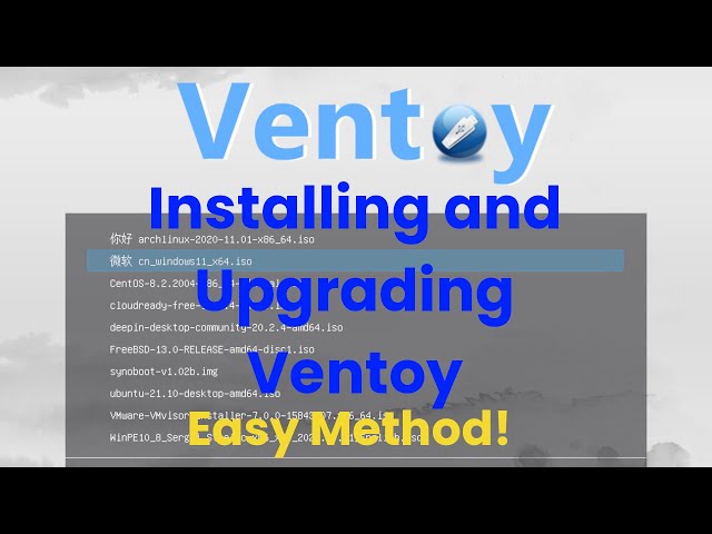 Installing and Upgrading Ventoy - Easy GUI method