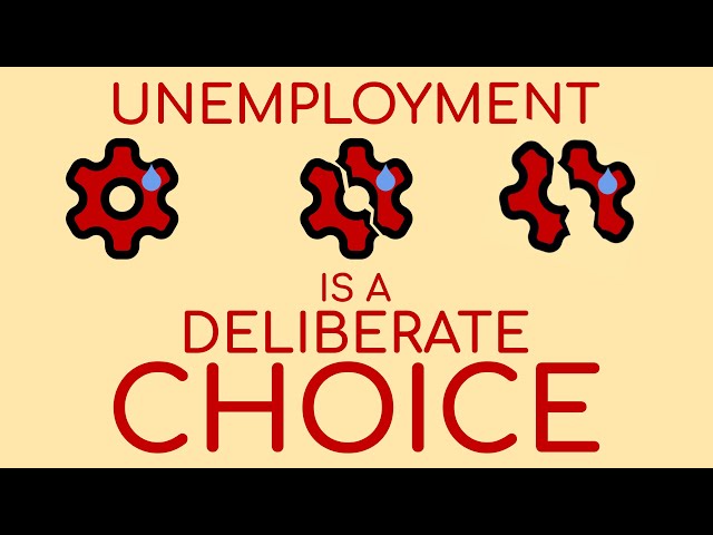 Unemployment is a Deliberate Choice