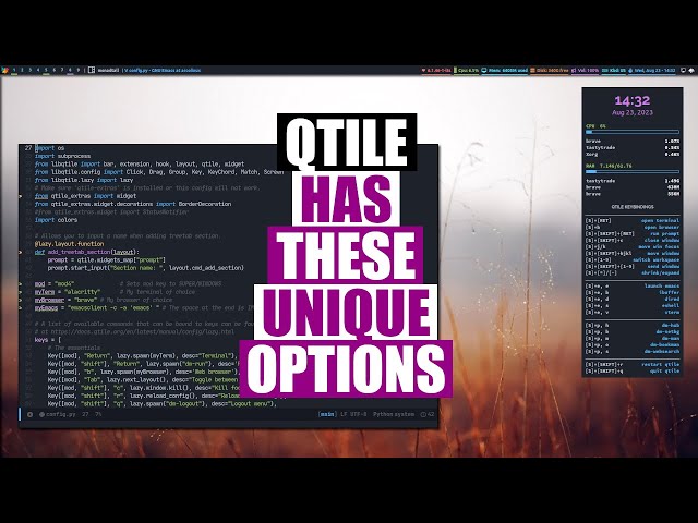 Some Interesting Built in Features in Qtile