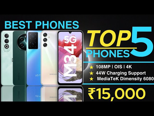 Top 5 Best 5G Phone Under 15000 in INDIA 2024 | Best Smartphone Under 15000 in April 2024