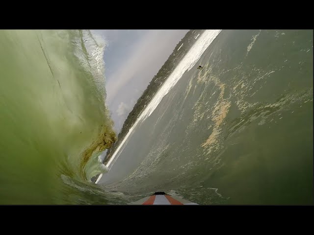 Caught inside by Huge waves in Mexico POV