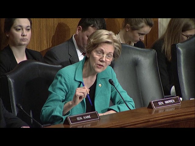 Senator Elizabeth Warren Questions FDA Commissioner Nominee