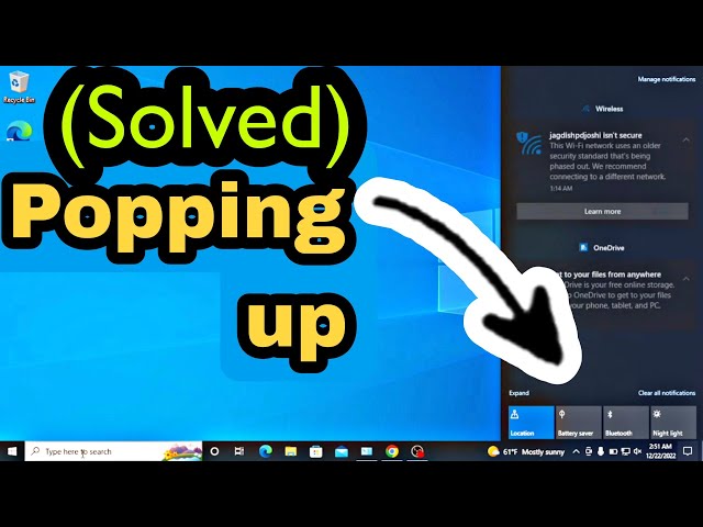100% working windows 10 notification bar keeps popping up  in 2023 (SOLVED).