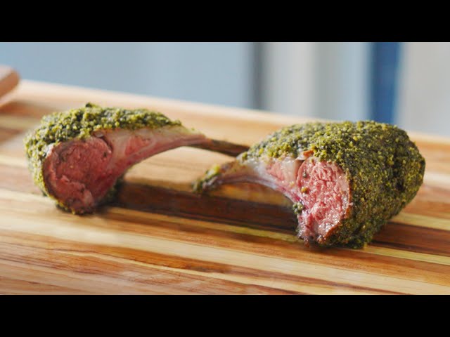 I made herb-crusted lamb for my wife