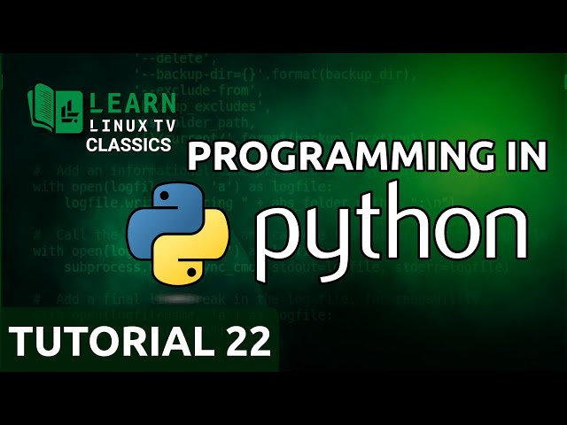 Coding in Python 22 - Working with Files (Learn Linux TV Classics)