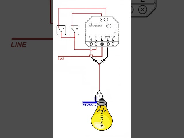 Sonoff Dual-r3 NO-NEUTRAL simple "mod circuit"