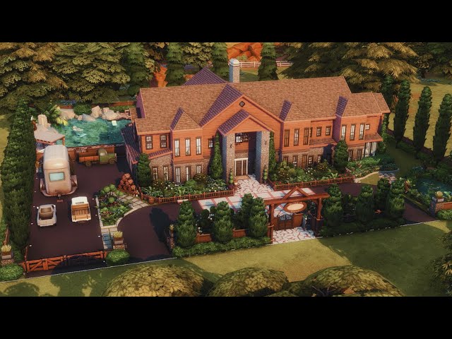 Millionaire Texas Mansion | The Sims 4 | Stop Motion | No CC