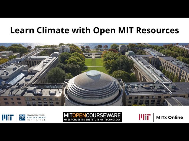 Learn Climate with Open MIT Resources