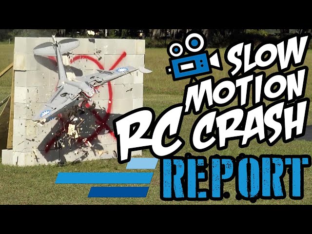 Super Slow Motion RC Plane Crash Report  Motion RC