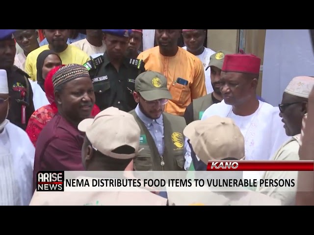 KANO: NEMA DISTRIBUTES FOOD ITEMS TO VULNERABLE PERSONS