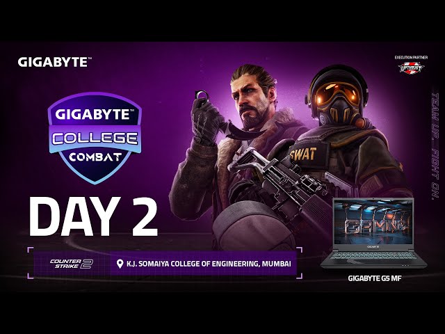 GIGABYTE College Combat Day-2 | CS2 | KJ SOMAIYA, MUMBAI | Upthrust Esports