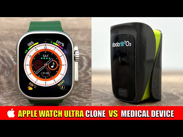 HK8 Pro ULTRA Watch Sensors vs Medical Device - APPLE Watch ULTRA Clone