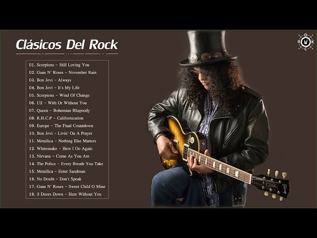 Mejores Clasicos Del Rock De Los 80 y 90 En Ingles - Lo Mejor Canciones Del Rock Exitos