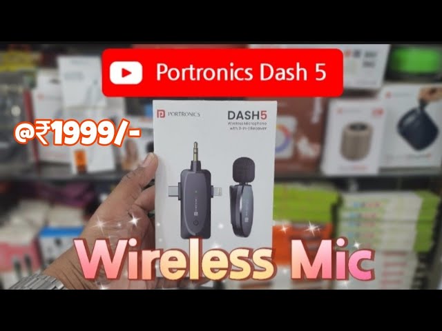 Unboxing & Review Portronics Dash 5 wireless mic #wirelessmic #mic #vlog #vlogging #unboxing