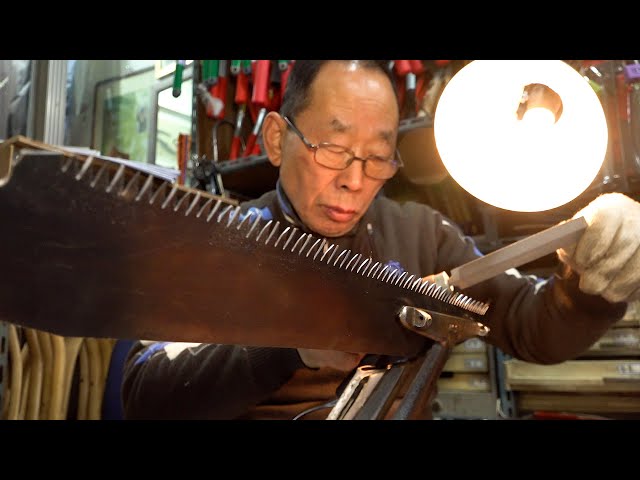 62 years of experience! How a Korean saw craftsman makes a sharpest saw