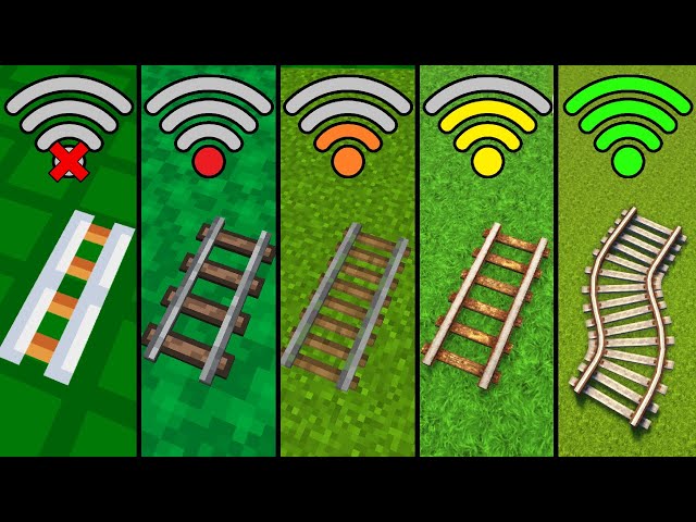 all rails with different Wi-Fi in Minecraft