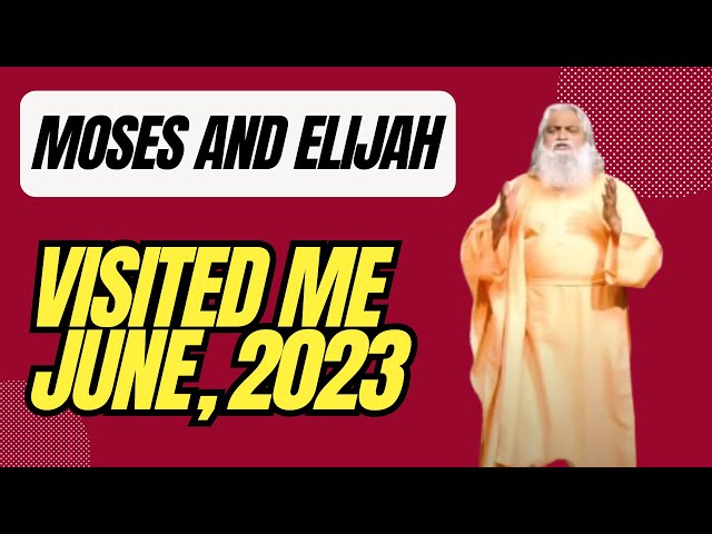 Moses and Elijah Visit Sadhu Selvaraj