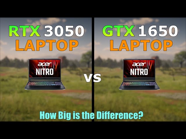 RTX 3050 Laptop vs GTX 1650 Laptop | Acer Nitro 5 | How Big is the Difference?