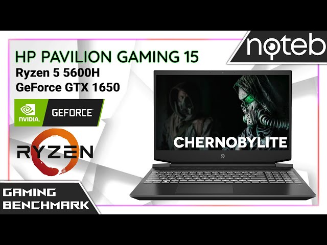 HP Pavilion Gaming 15-ec2 - Chernobylite Gameplay Benchmark (Ryzen 5 5600H, GTX 1650)