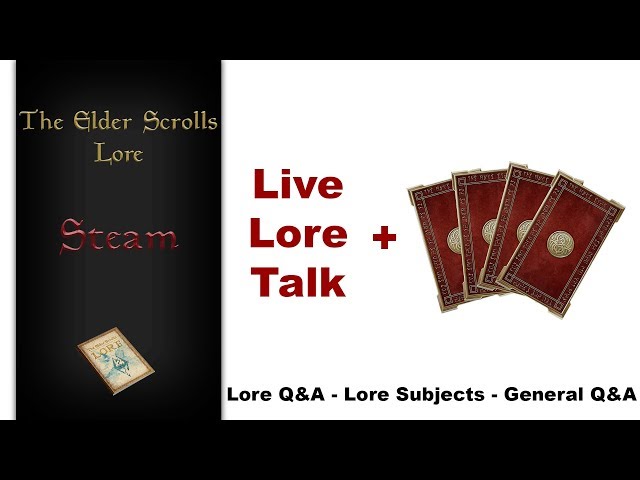 Talking about Lore on stream! (24/6/18)