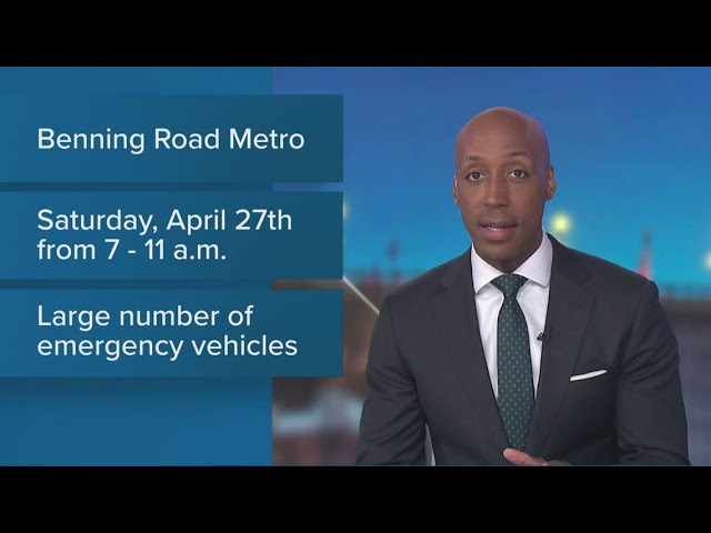 Metro and DC Fire and EMS will conduct emergency training this weekend
