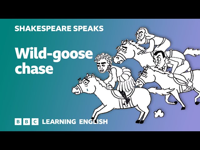 🎭 Wild-goose chase - Learn English vocabulary & idioms with 'Shakespeare Speaks'