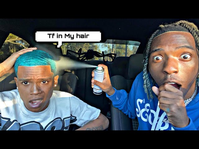 I DYED @LiiRaed HAIR BLUE PRANK (MUST WATCH)
