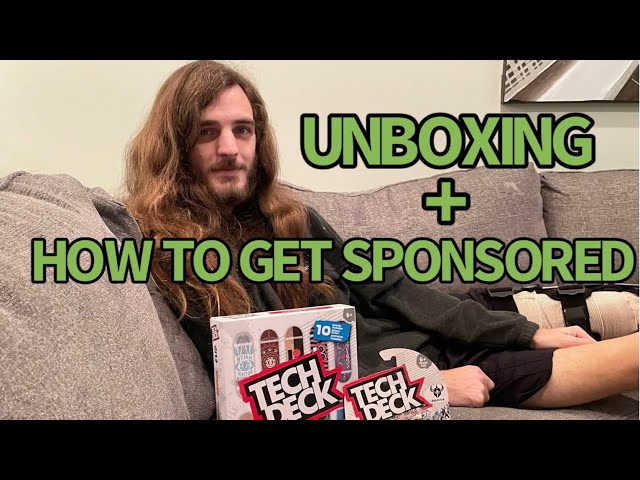 TECH DECK UNBOXING + HOW TO GET SPONSORED BY A FINGERBOARD COMPANY