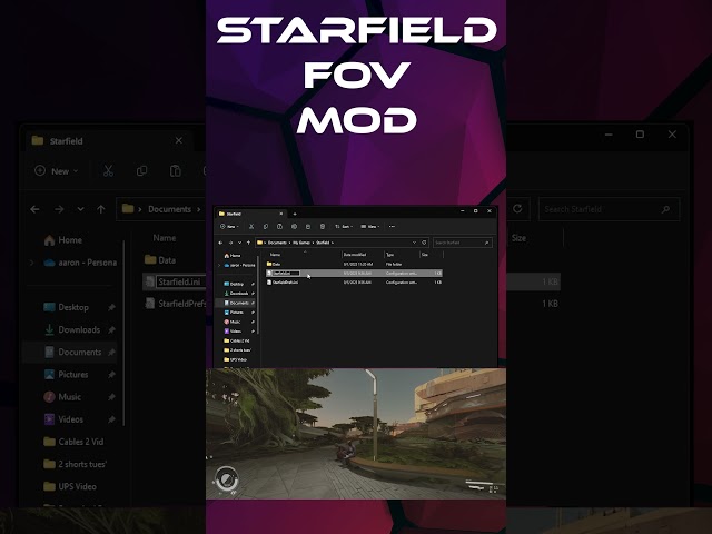Starfield Change Field of View Mod