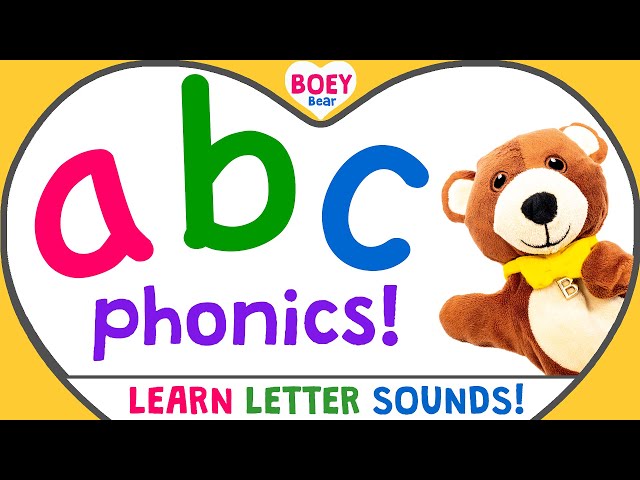 LEARN PHONICS Letter Sounds (British English) | Full A-Z Phonic Sounds | BOEY Bear