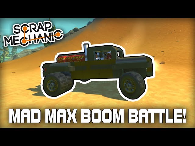 Hovercraft Explosive Mad Max BOOM Battle! (Scrap Mechanic Live Stream VOD)