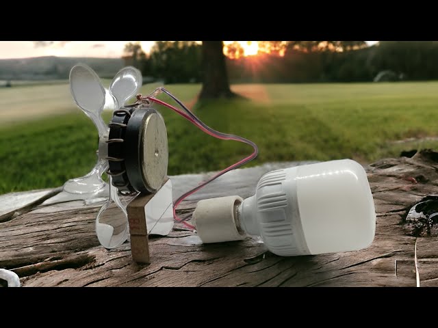 Make your own 220V wind generator at home with minimal tools 😵💯