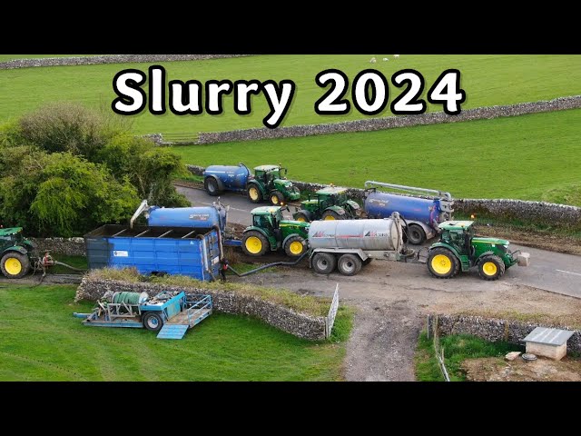 Slurry Spreading 2024 ~ 10 Tractors In Action