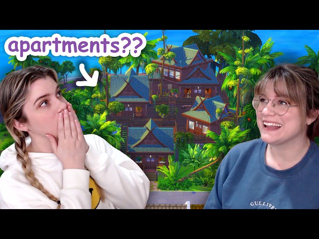 building apartments but they're TREEHOUSES in the sims 4 | For Rent