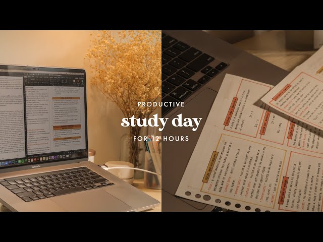 12 hour study day 🧠 updated digital note-taking system | up manila