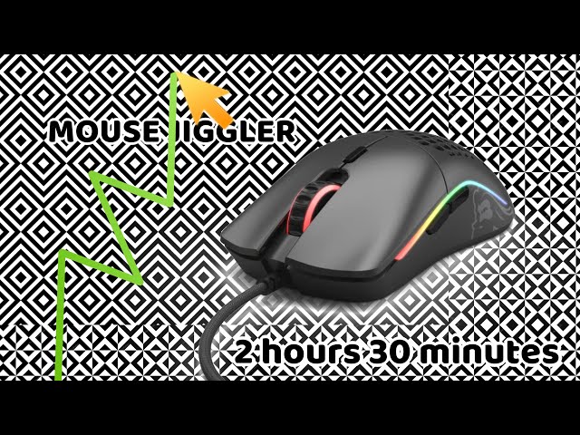 MOUSE JIGGLLER! 2:30:00 Hours, move your mouse keep your optical mouse alive while you are away!