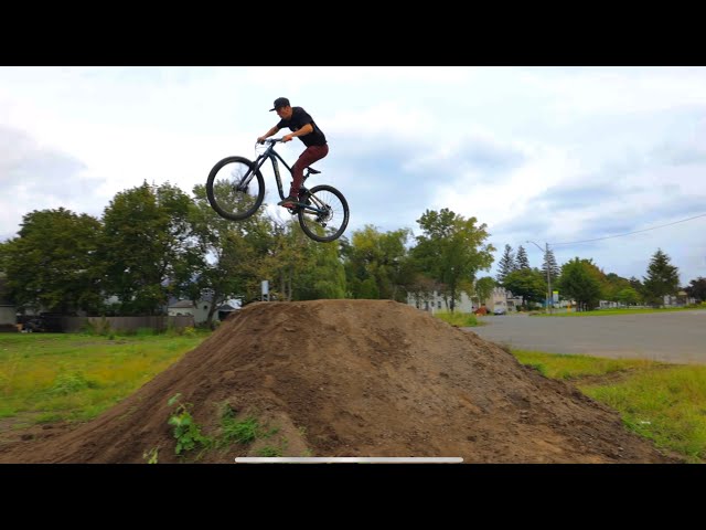 Riding these insane massive dirt jumps we built!
