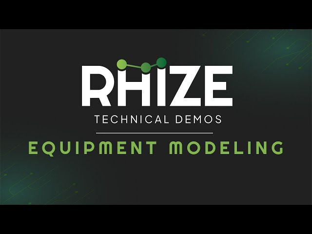 Creating an Equipment Model in Rhize