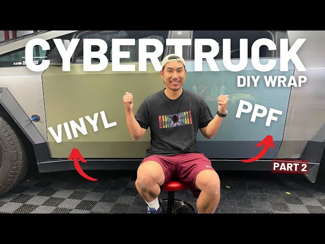 How To PPF A Cybertruck - Vinyl vs PPF Part 2 - TESBROS