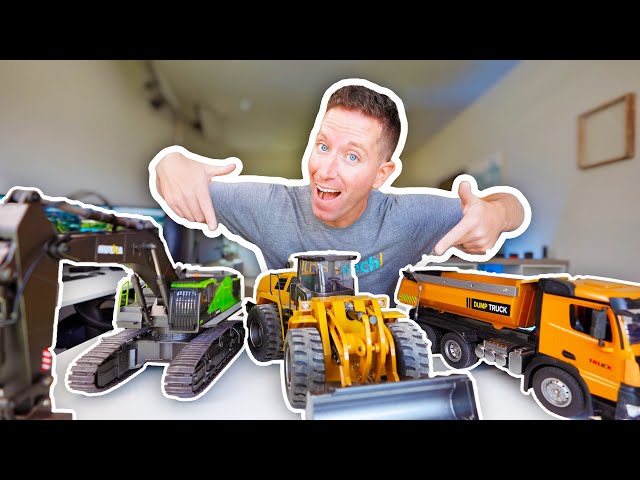 3 BEST RC Trucks & Construction Toys! Excavator, Wheel Loader & Dump Truck