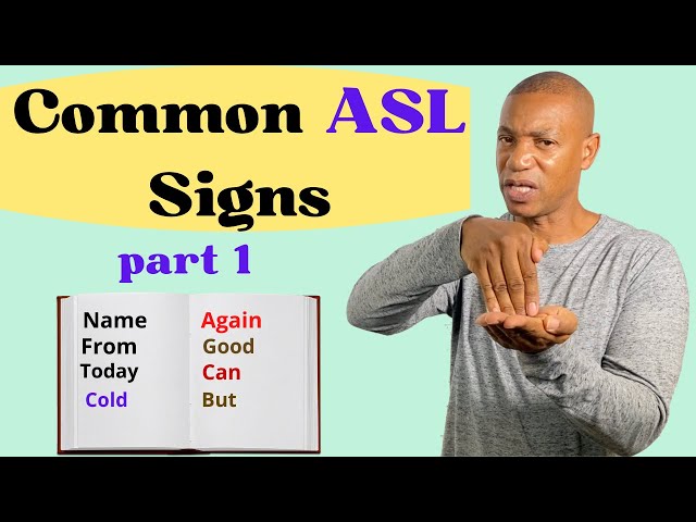 20+ Common ASL Signs | Essential ASL Signs | Part 1 | American Sign Language for Beginners