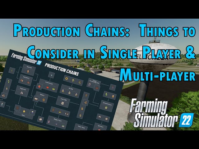 Production Chains: Things to consider in SinglePlayer and MultiPlayer