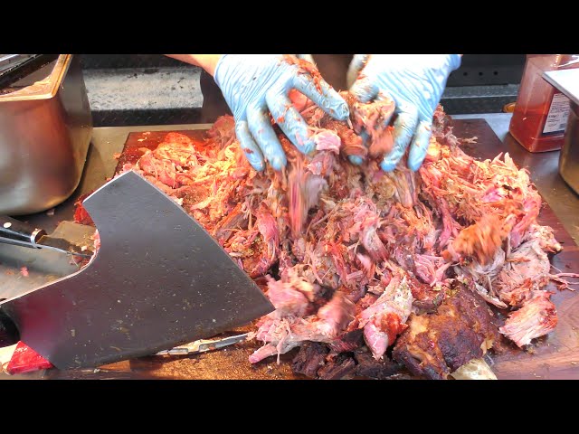 Smoked Beef Ribs, Pulled Pork, Smoked Pork Loin and Ribs  Street Food of Italy