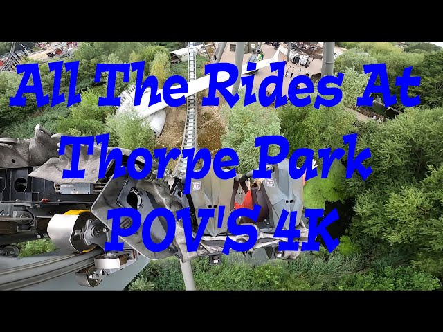 All The Rides At Thorpe Park POV'S 4K