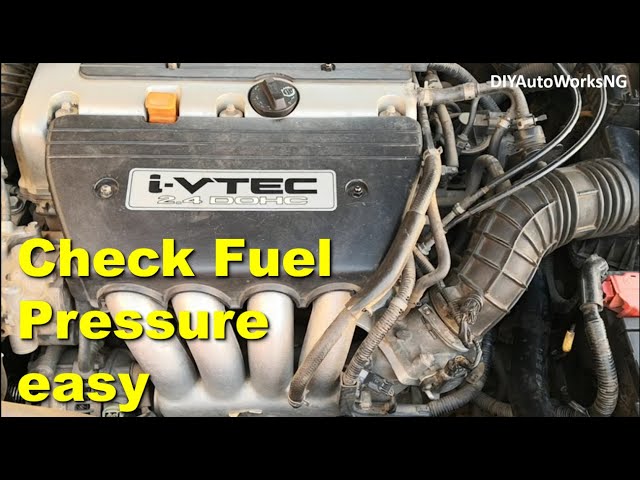 How to check fuel pressure on 2003 - 2007 Accord 2.4L