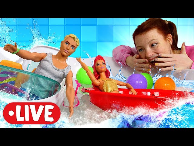LIVE 🔴 Irene und Barbie - Spielzeug Videos für Kinder | Magisches Schloss. Spielspaß ohne Ende.